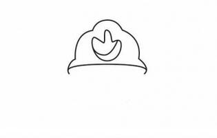 消防员简笔画步骤图片