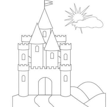 城堡简笔画图片大全