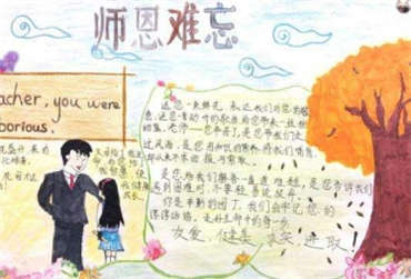 感谢师恩手抄报图片和内容
