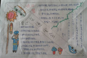 冬季交通安全手抄报内容图片