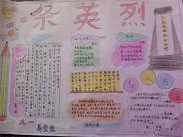 清明祭英烈手抄报内容图片