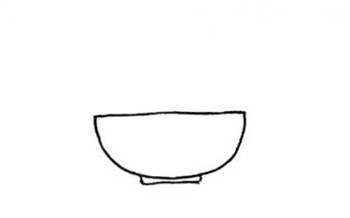 面条简笔画步骤图片