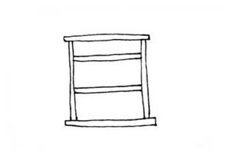 儿童书柜书架简笔画步骤图片