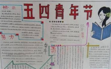 五四青年节手抄报内容图片