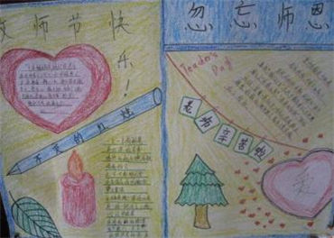 感谢师恩手抄报内容图片