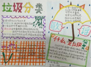 垃圾分类手抄报小学生图片大全