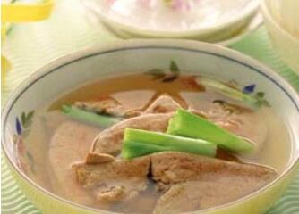 月子猪肝汤的做法