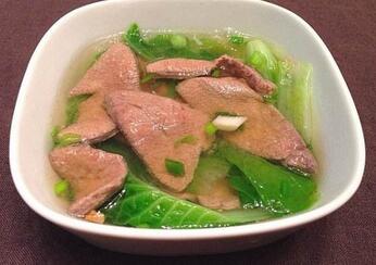 月子猪肝汤的做法