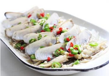 金针粉丝蒸蛏子