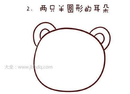 幼儿园卡通老虎简笔画教程