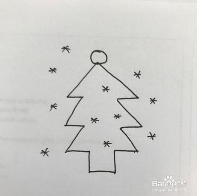 简单的圣诞树简笔画怎么画