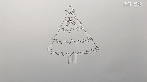 圣诞树简笔画