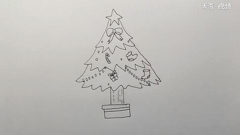 圣诞树简笔画
