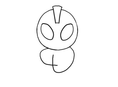 如何教孩子画奥特曼简笔画