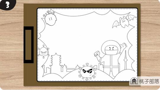 武汉加油，奋战疫情万能手抄报模板