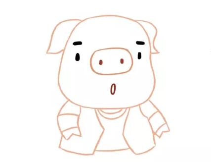 小猪简笔画教程图片