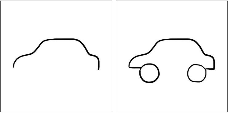 小警车简笔画教程图片