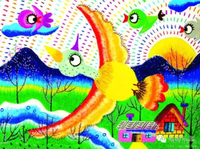 和孩子一起画一幅春天的画