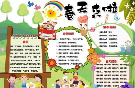 春天来了，80份春天主题手抄报图片送给你