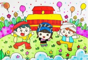 我爱/和我的祖国儿童画作品欣赏（29p）