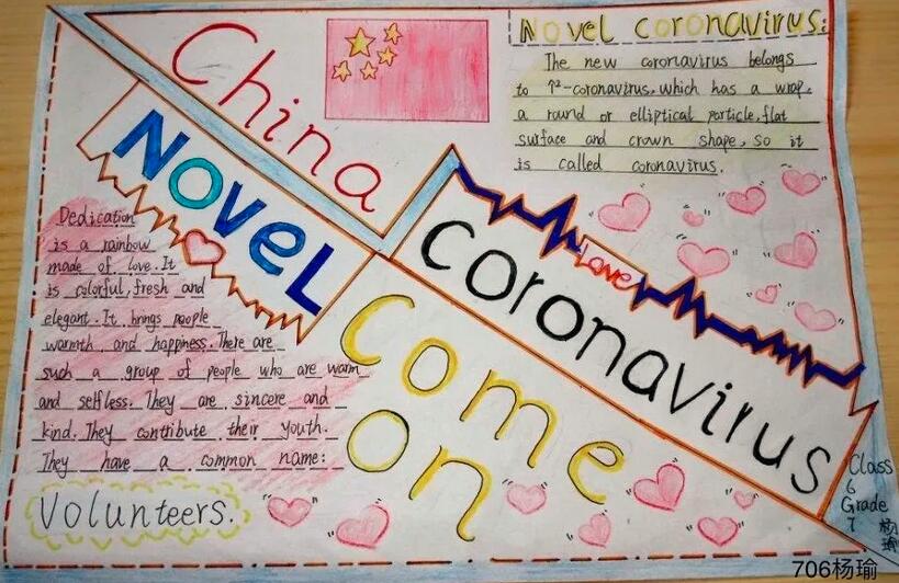 防控新型冠状病毒英语手抄报