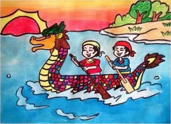 端午节图片儿童画