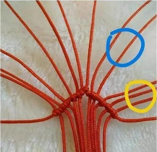 手工爱心红绳编织手链