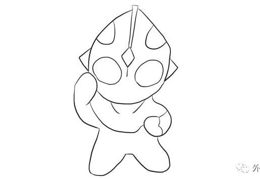 迪迦奥特曼简笔画教程图片