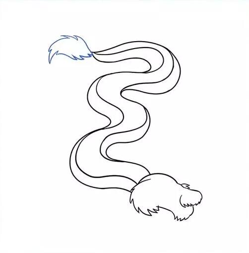 中国龙的简笔画