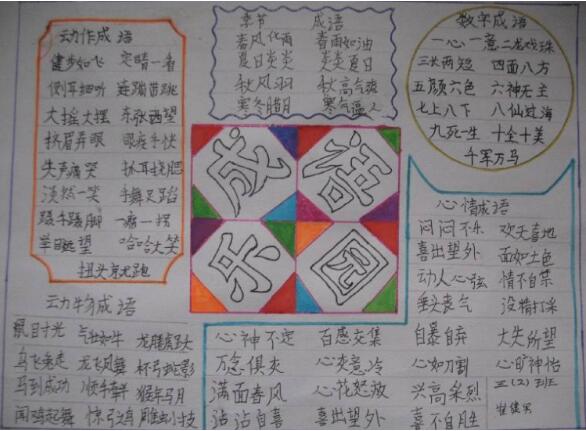 成语手抄报图片简单又好画