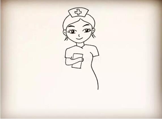 护士简笔画教程图片