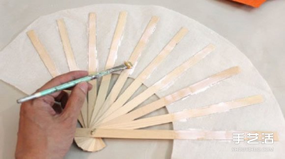 中国传统扇子的手工制作方法过程图解教程 -  www.shouyihuo.com