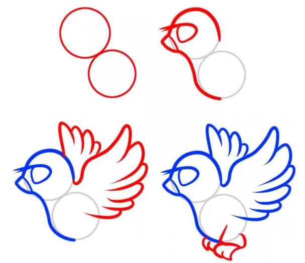 和平鸽简笔画怎么画