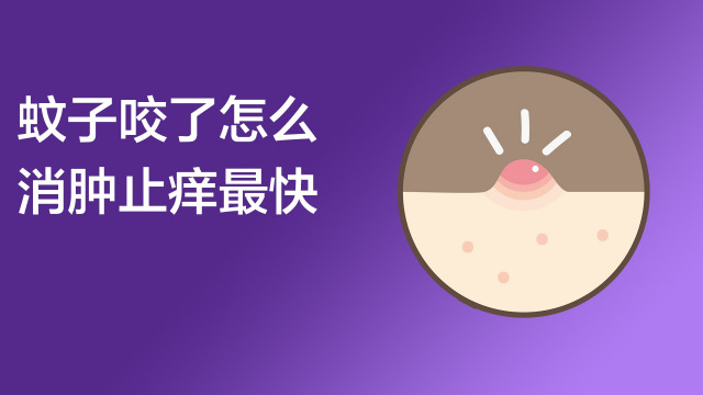 被蚊子咬了怎么消肿止痒最快