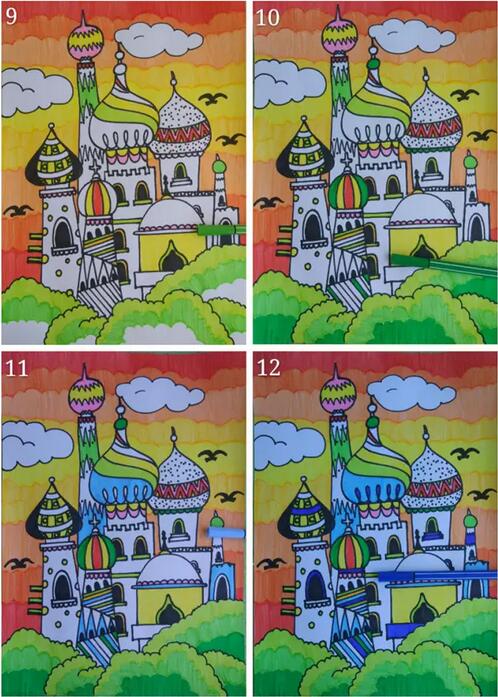 儿童画教程：公主的城堡