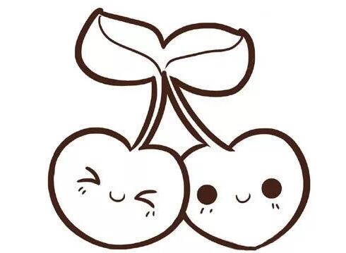 樱桃简笔画教程图片