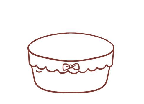 面包和篮子简笔画教程图片