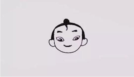 哪吒简笔画图片教程简单