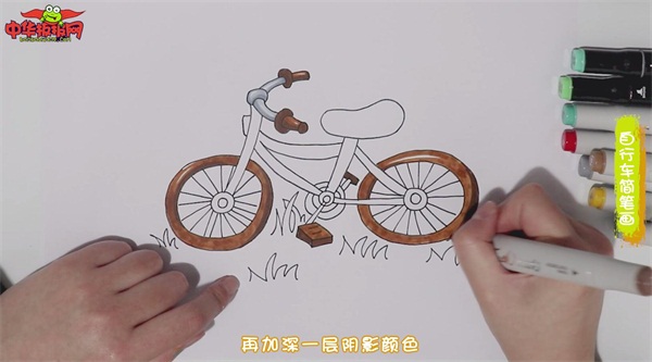 自行车简笔画