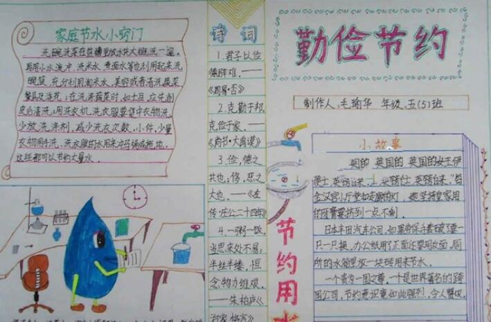 反对铺张浪费倡导绿色生活的手抄报