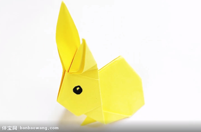 可爱的小兔子怎么折