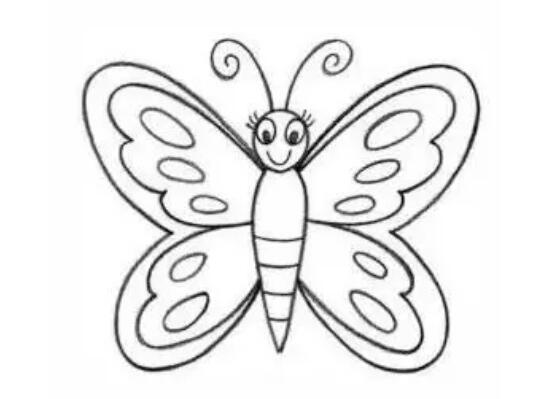 蝴蝶简笔画