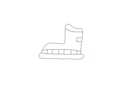 儿童轮滑鞋简笔画教程图片