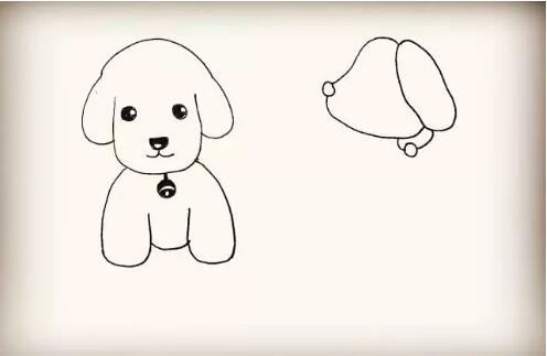 可爱的小狗简笔画教程图片