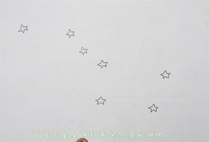 北斗七星怎么画