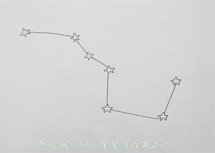 北斗七星怎么画