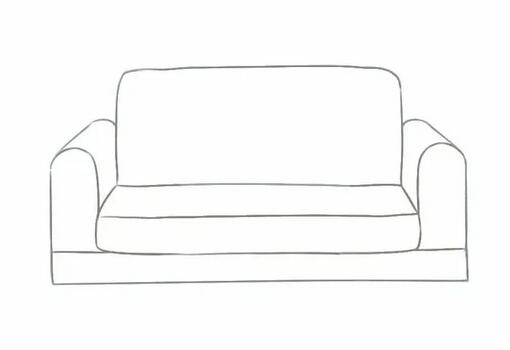 欧式沙发简笔画教程图片
