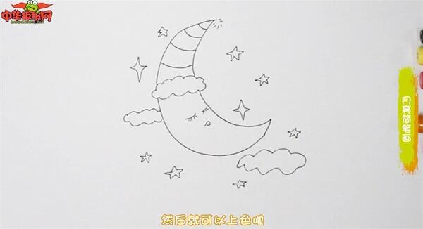 月亮简笔画
