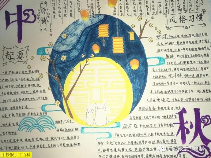 中秋节手抄报图片大全简单漂亮
