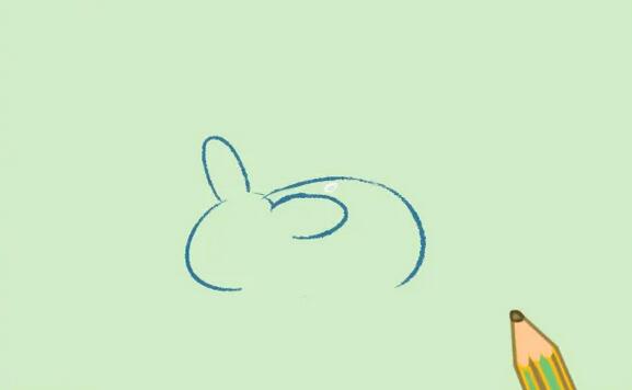 教你学画中秋节的玉兔和月亮的简笔画